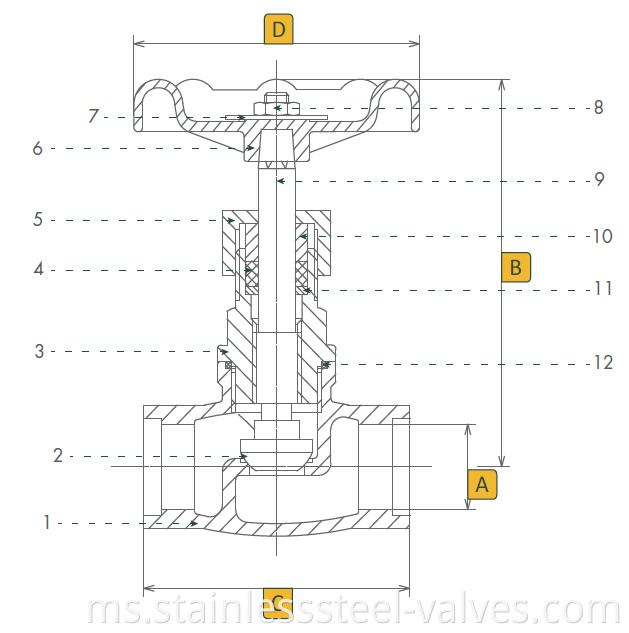 stainless steel NPT BSPP BSPT globe valve